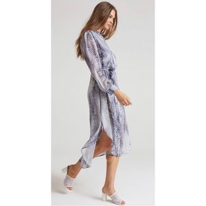 Bella Dahl Willow Flowy Maxi Snow Fall Anthropologie Midi Dress Longsleeve
